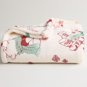 NWT Disney's Holiday Oversized Supersoft Plush Throw Blanket